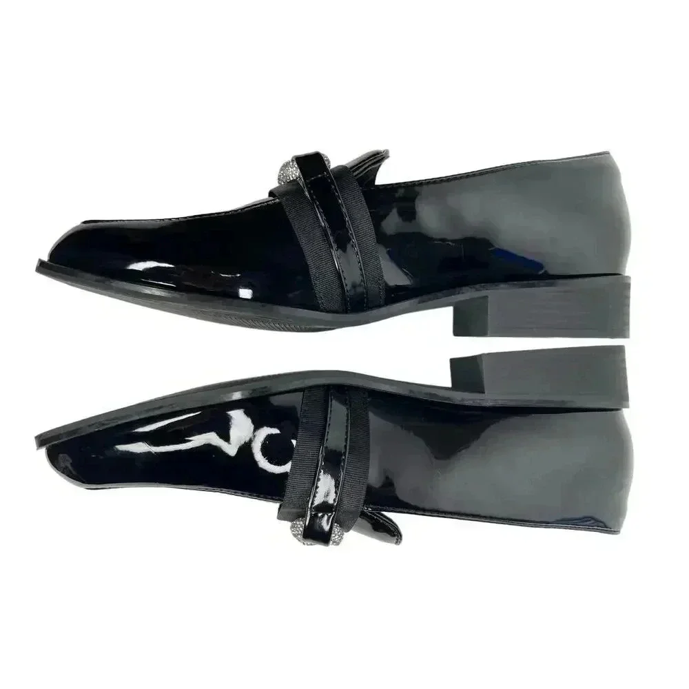 ALDO women’s Encore Patent Leather Block Heel Loafers size 8 - Picture 7 of 11